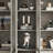 Lizann 71'' H X 94.5'' W 4-Drawer Bookcase With Frosted Glass Doors