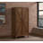 American Heritage Bristol Wine and Spirit Solid Wood Bar Cabinet - Wine Bottle & Glass Storage, Shelves, Drawers & Interior Lighting, Bronze Hardware, Rustic Brown Harvest Finish