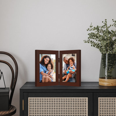 Cadre photo à charnière 5x7 avec verre incassable Americanflat