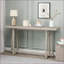 Table basse à grain de bois gris pour entrée / canapé, oxyde de magnésium robuste, facile à assembler et amp; Propre
