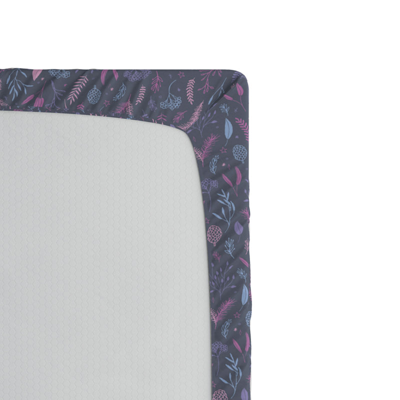 Microfiber Floral Fitted Sheet, Twin XL Fitted Sheet
