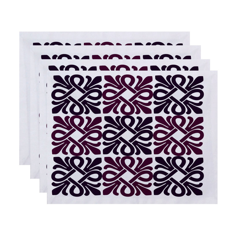 Ensemble de napperons 4 pièces Milnor, Violet