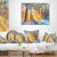 «Blur Winter with Snow Flakes» - Coussin imprimé paysage-756294022-756294018