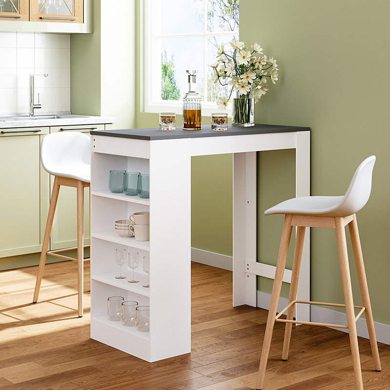 Takaia Rectangular Dining Table, Grey, White