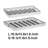 Set Of 2 Serving Trays, Black And White Checkered And Chevron Pattern