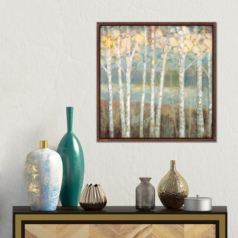Nature's Palette I by Ruane Manning - Wrapped Canvas Painting, 45.72 cm H x 45.72 cm W, Classic Wood Floater Framed