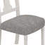 Chaise d'appoint rembourrée, ensemble de 2