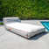 Big Joe Lux Chaise Premium Inflatable Pool Float, Black and White Cape Stripe, UV Protected