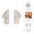 Ivy Bronx Textured Head Up Bookends, Set Of 2, Elegant White Polyresin, 9-Inch
