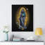 Grim Reaper Santa Muerte Black - Wrapped Canvas Print-1481928567