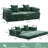 Dark 3 Convertible Floor Couch With Pillow Back Support, Armrest, And Memory Foam Filler, For Relaxing Evenings At Home Compression Bed 3 Seats, Foldable Design, Padding, Living Rooms-1082948752