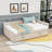 Full Upholstered Daybed with Twin Trundle and Slats-696935594