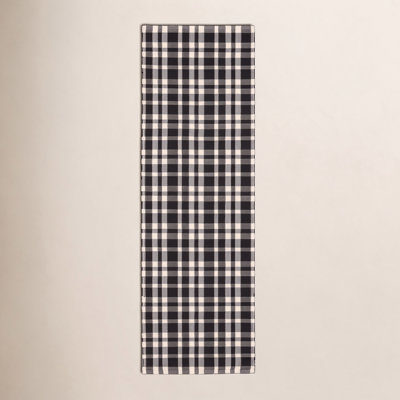 Tattersall Handmade Black Indoor/Outdoor Rug