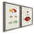 Toile avec cadre gris