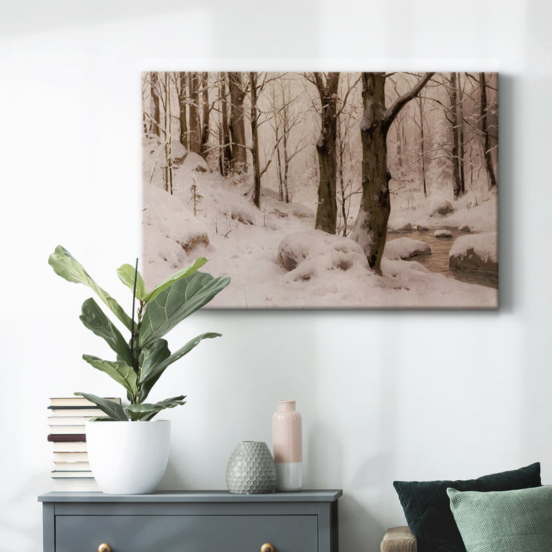 Paysage rétro - CMXIV, H 9 po x l 13 po x P 1,5 po, Toile tendue