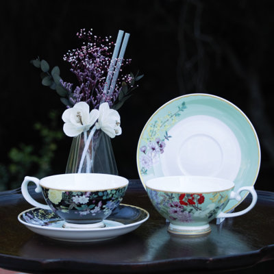 Bone China Teacup and Saucer