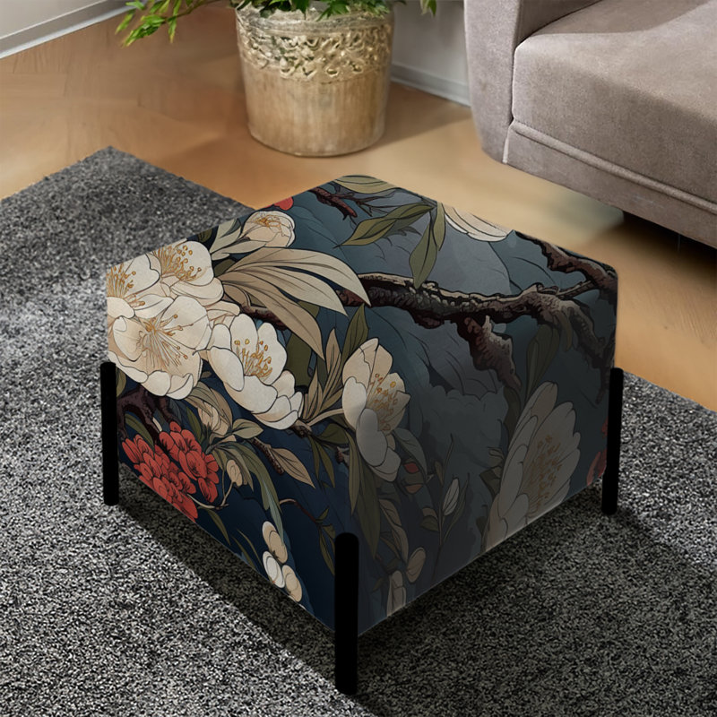 Eastern Tea Retreat - Repose-pieds carré japonais
