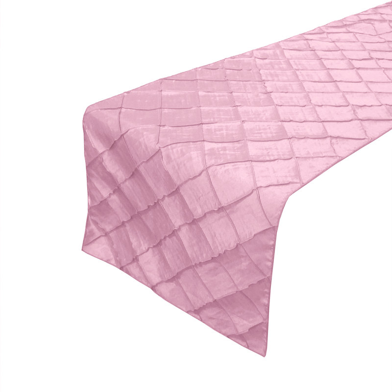 Solid Color Table Runner, Pink, 108" x 12"