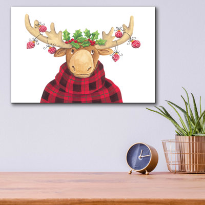 «Christmas Moose» par - Impression sans cadre