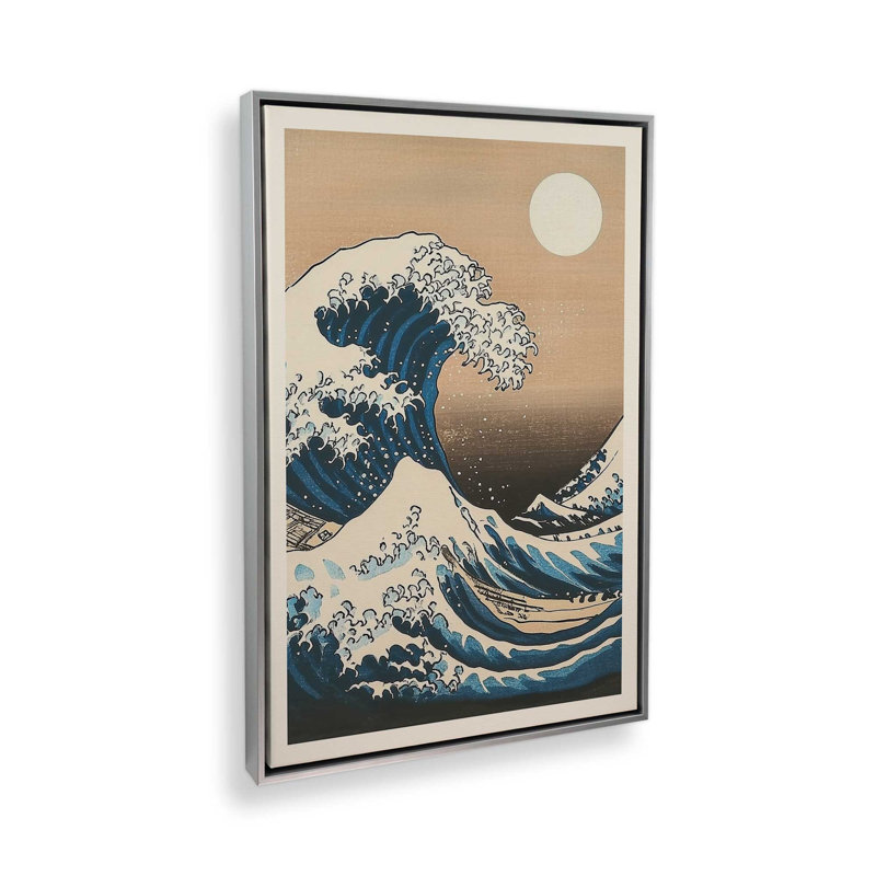 Woonwashed Tide Canvas Print in a Frame, 30.75" H x 20.75" W, Satin Black