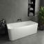 Pensen 71'' Freestanding Tub Solid Surface Freestanding Soaking Bathtub