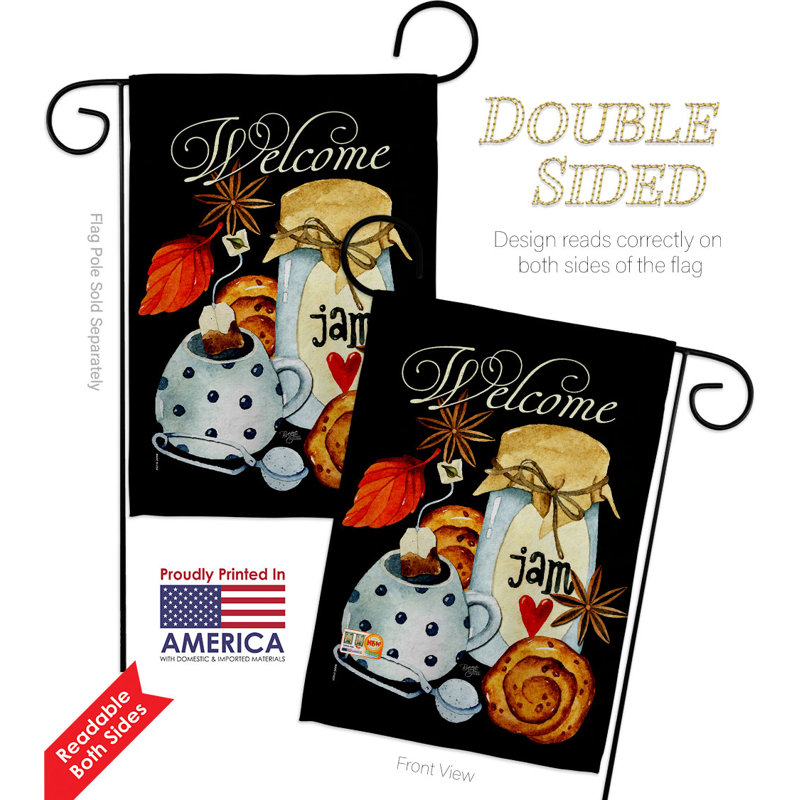 Double Sided 18.5'' H x 13'' W Polyester Garden Flag
