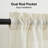 Natural Linen Blend Curtains Semi-Sheer Rod Pocket Curtain Panels for Living Room Privacy Drapes Linen Textured Sheer Curtains-1801323401
