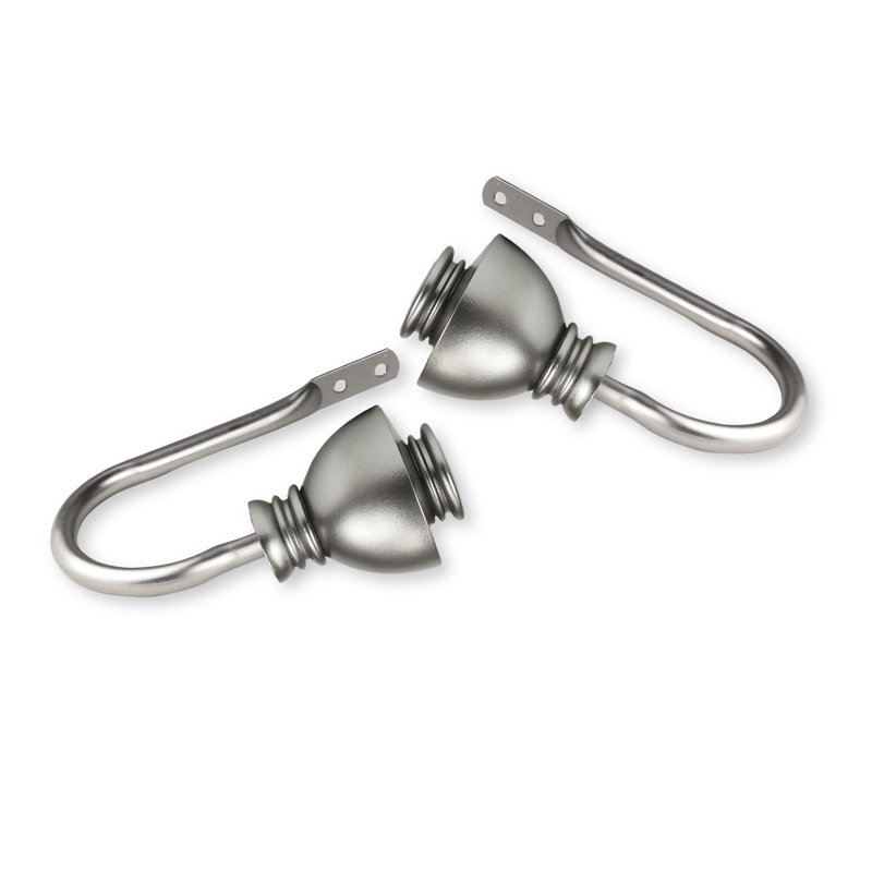 Retenue de rideau 3 po Haubstadt, Nickel satiné