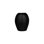 Pod Vase, Large, Black Matte