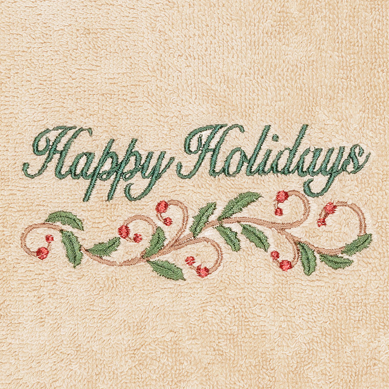 Christmas Midweight Hand Towel, Sand
