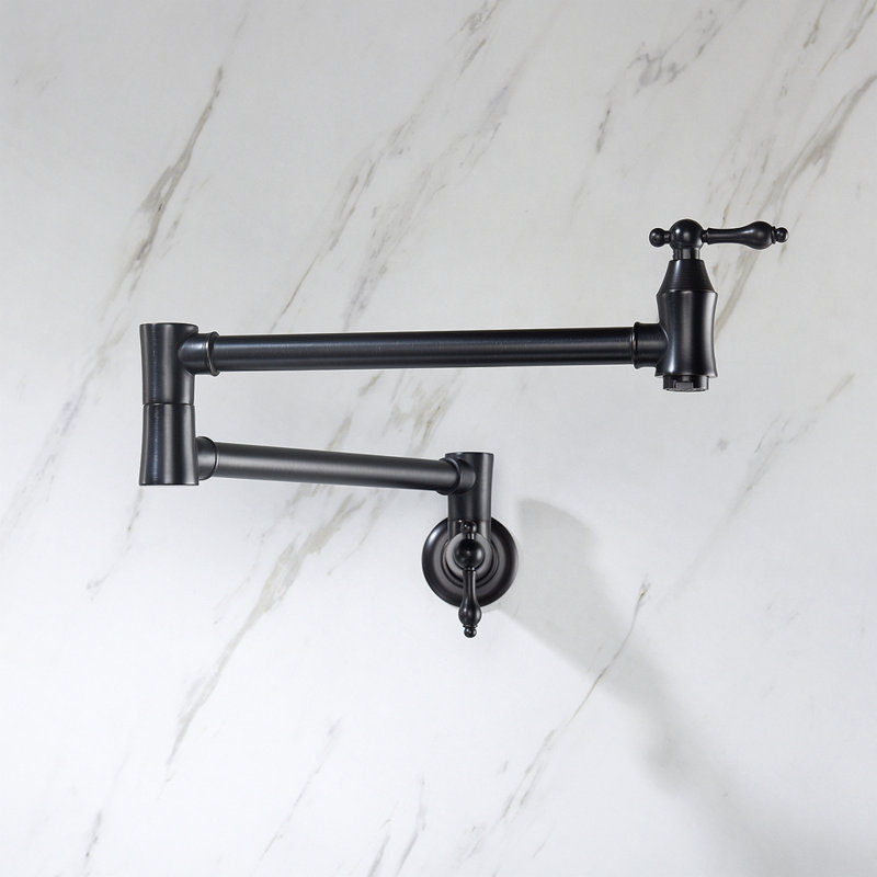 Pot Filler Faucet Wall Mount, Matte Black