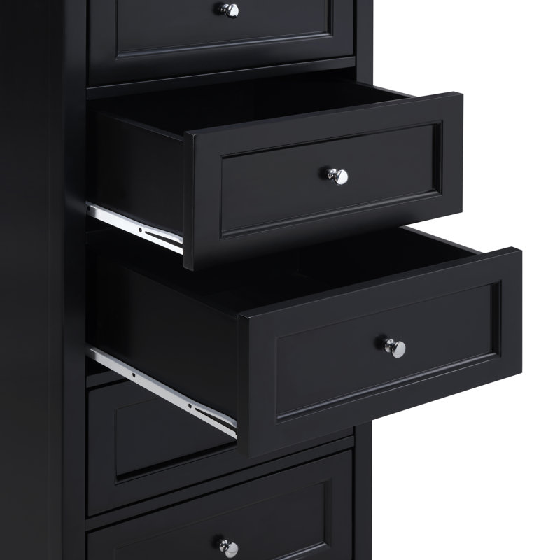 Commode 7 tiroirs pour la lingerie Arsenie, Noir