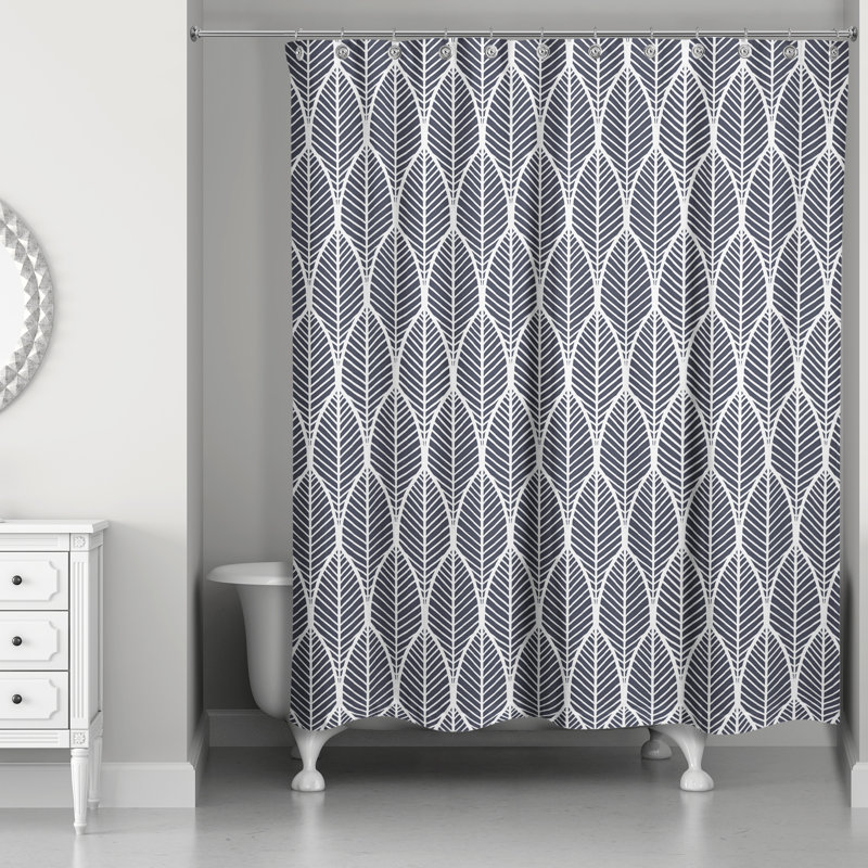 Rideau de douche Roshell, Bleu marine