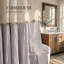 Rideau de douche en lin Farmhouse