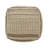 Rustic Wool And Cotton Large Pouf, Brown