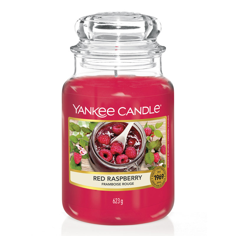 Raspberry Large Scented Jar Candle