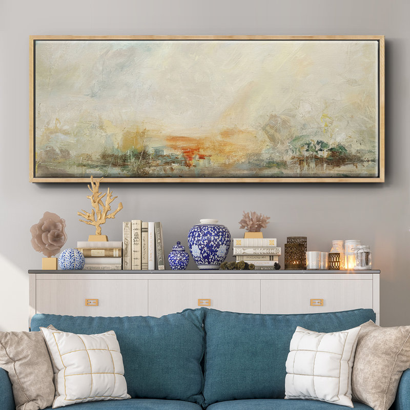 Vieux monde des maîtres - Toile encadrée, H 12 po x l 30 po