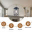 Lustre en spirale moderne 1 lumière, cage industrielle noire pour îlot de cuisine