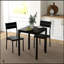 Ensemble repas compact 3 pièces avec table et tabourets pour petits espaces, idéal pour les cuisines modernes et les coins repas