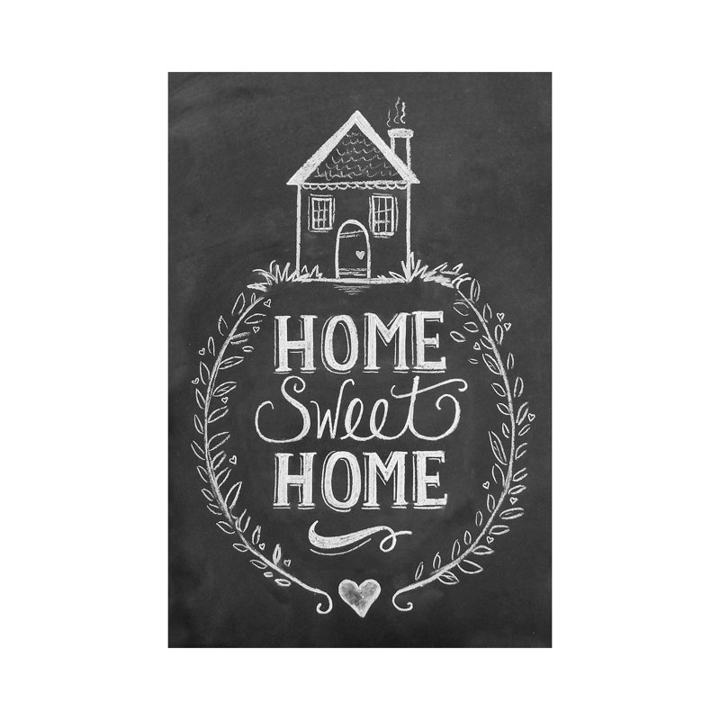 Home Sweet Home by Lily & Val - Floater Frame Print on Canvas, Wrapped Canvas, 30.48 cm H x 45.72 cm W