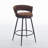 Safeer 28" Counter Height Bar Stools Set of 6 - 360° Swivel with Suede Fabric & Modern Woven Design, Backrest & Footrest for Kitchen Cafe Pub-335193493