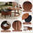 Round Nesting Coffee Table With Drawer