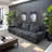 Simple And Stylish Inline Three-Seater Grey Compression SofaReception Sets