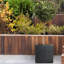 Concrete Effect Square Planter, Frostproof Reinforced Stone Outdoor Plant Pot, Garden Planter Box with Drainage Holes-517476287-517475466