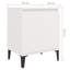 Katrece 40cm W Manufactured Wood Bedside Table-285484760