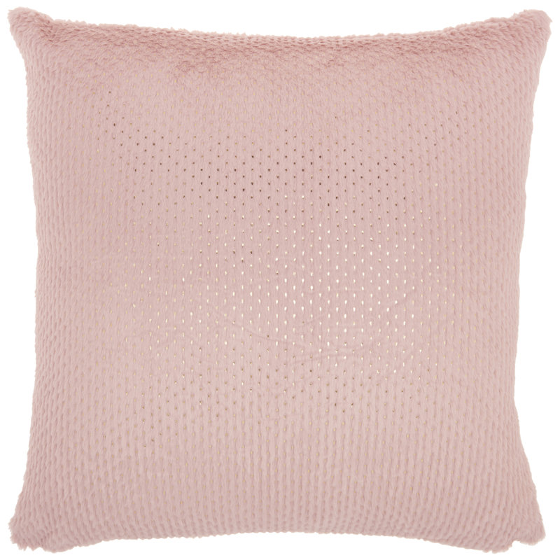 Housse de coussin carré et insert, Rosé
