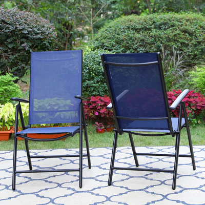 Foldable Outdoor Patio Dining Armchair
