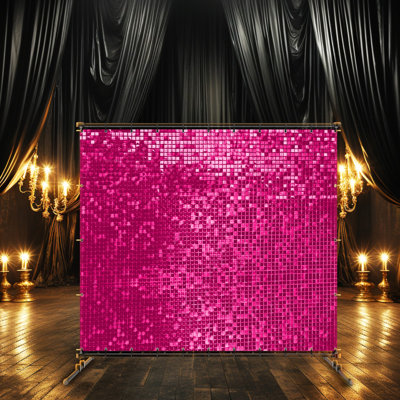Panneaux muraux à paillettes transparentes 12 po x 12 po à paillettes transparentes pour décor de fond, photomaton, mariage, graduation, mariage et fête d'anniversaire