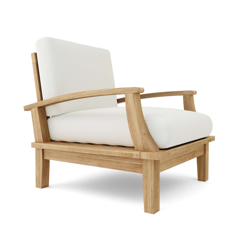Fauteuil Io Teak PatIo, Toile - Naturel