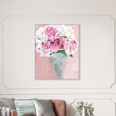 Peony Party - Peinture sur toile